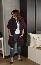 Load image into Gallery viewer, The Danika in Black &amp; Burgundy - Petite/Standard Size