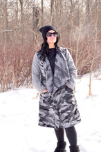 Load image into Gallery viewer, The Daniela in Camo &amp; Grey - Petite Size